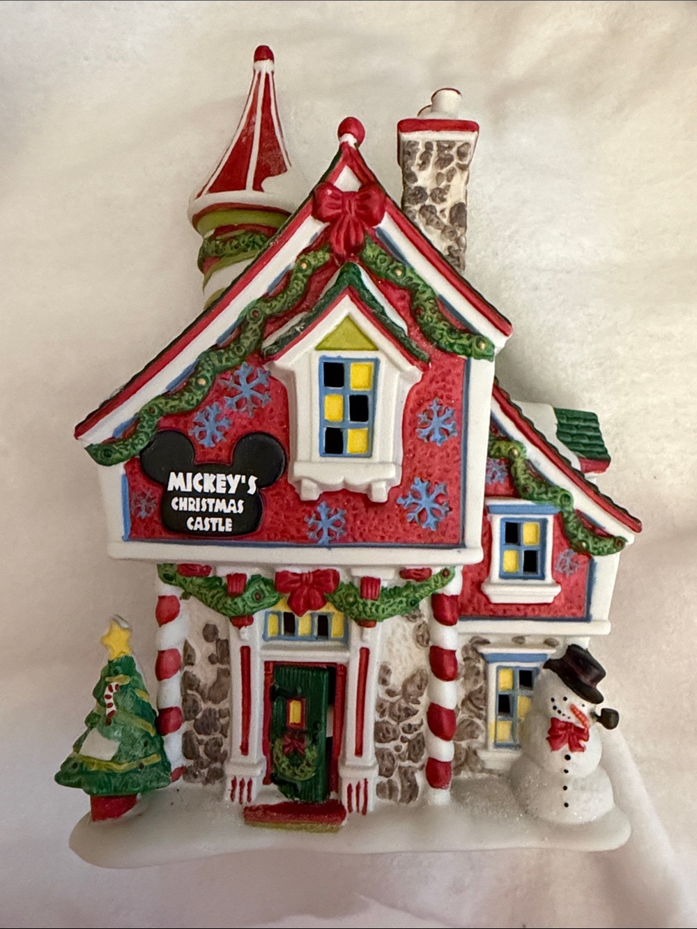 Department 56 Disney Mickey Mouse Christmas Castle House, Merry Village